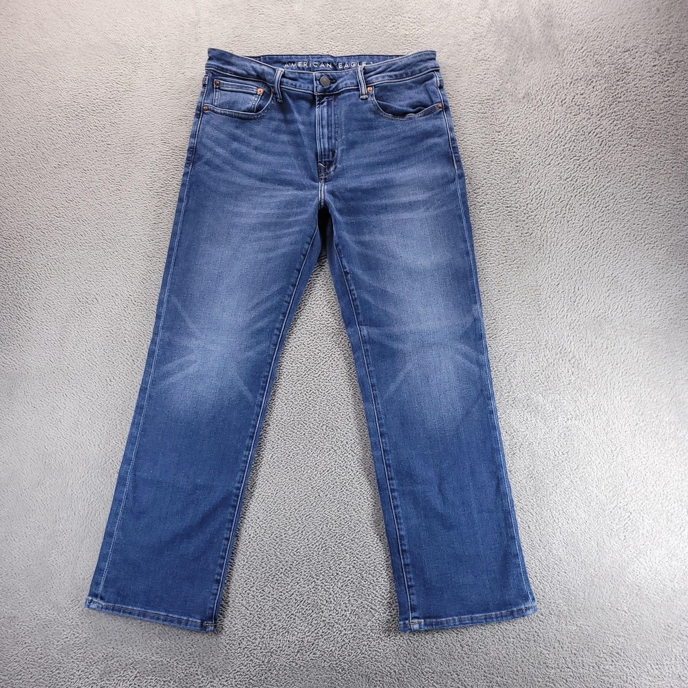 American Eagle Jeans Mens 34x30 Blue Original Bootcut Airflex+ Stretch Denim